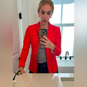 Jcrew red blazer